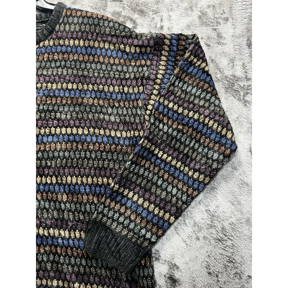 Geoffrey Beene Men's XL Vintage Textured Knit Sweater Made In Korea